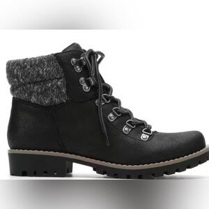 Cliffs Black Lace-up Rugged Outdoor Boots Women’s Size 7